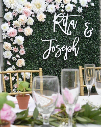 Custom 3pc Backdrop Name Set