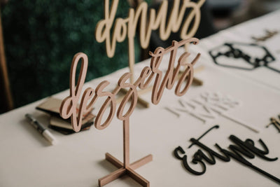 Custom Table Top Sign
