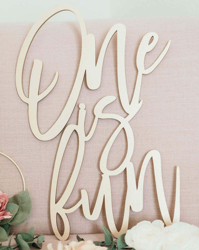 One is Fun Sign