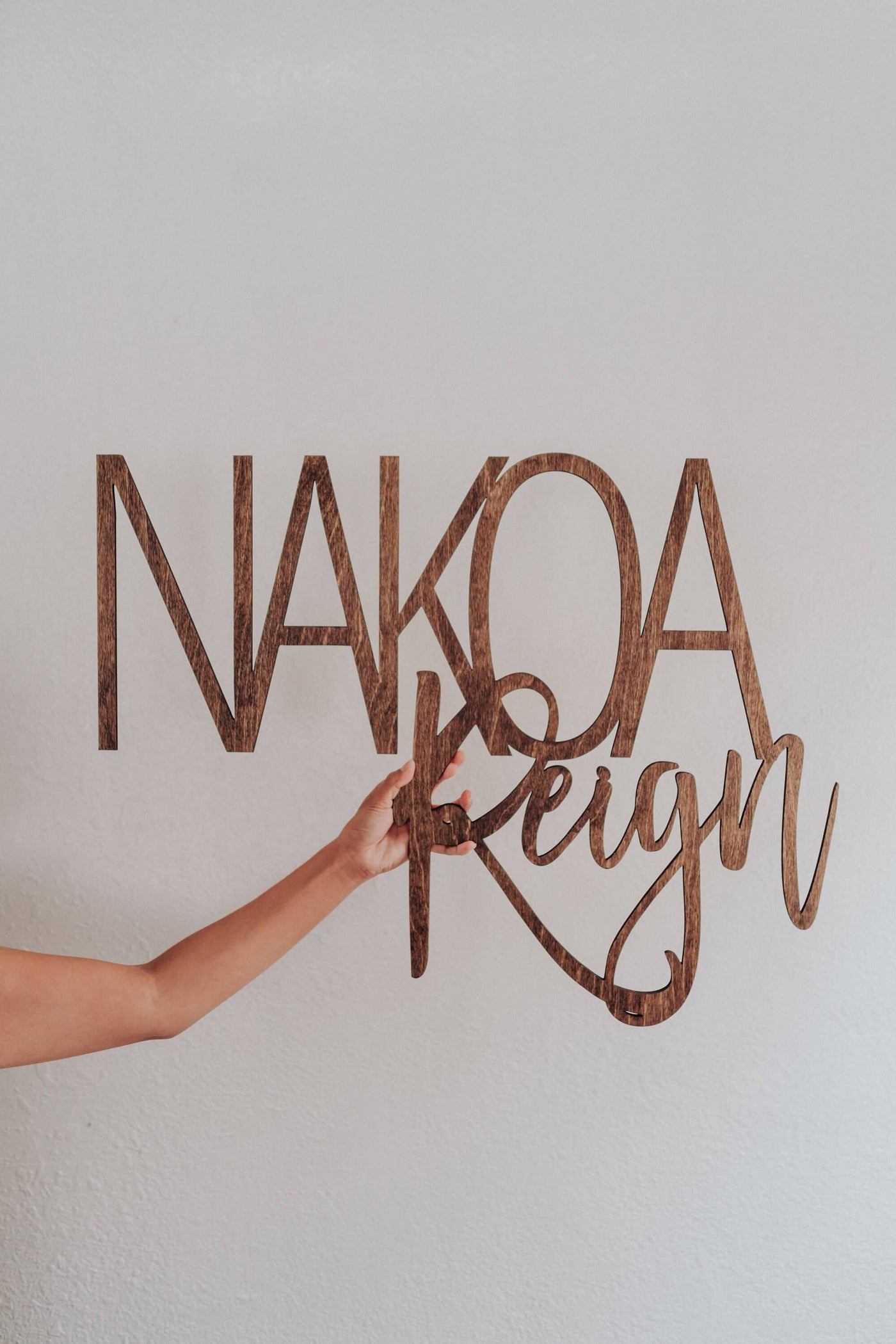 Mixed Fonts Custom Name Sign