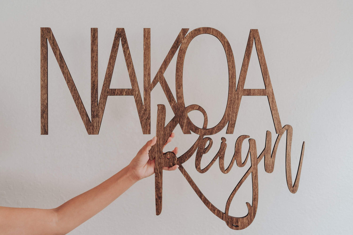 Mixed Fonts Custom Name Sign