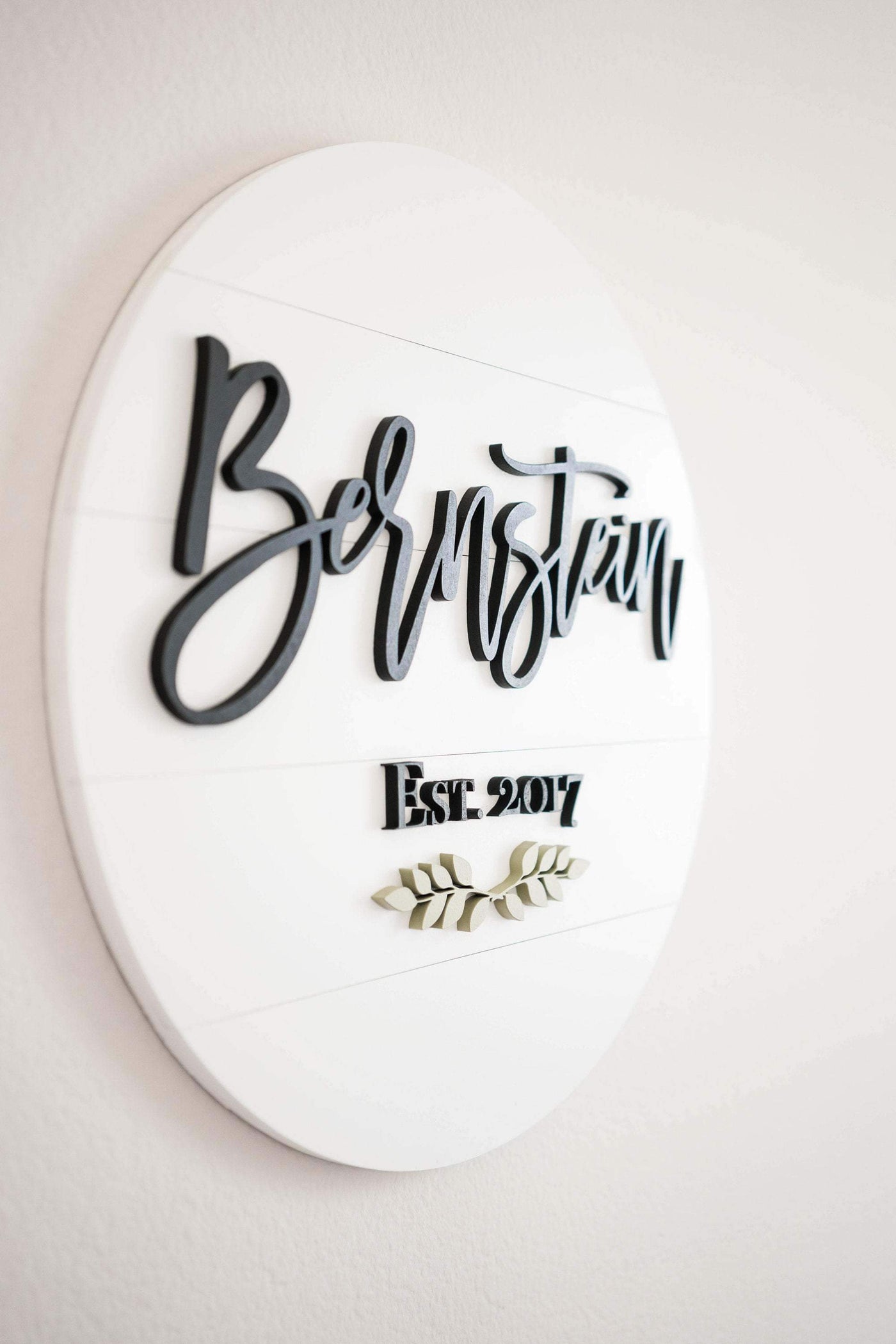 Family Name Shiplap Round