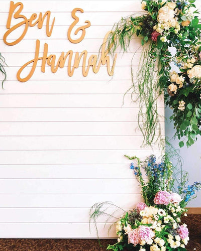 Custom 3pc Backdrop Name Set