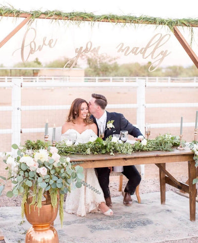 Love You Madly Backdrop Sign