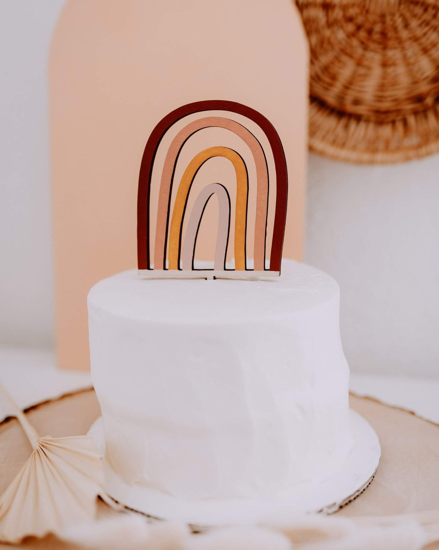 Boho Rainbow Cake Topper