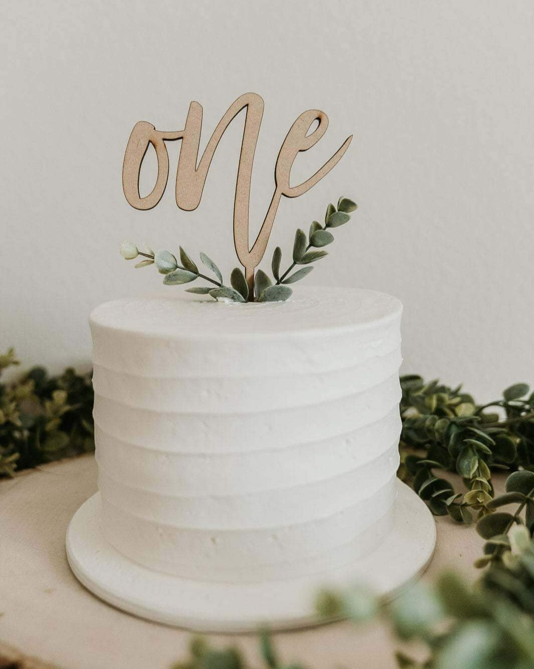 “One” Birthday Cake Topper