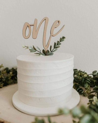 “One” Birthday Cake Topper