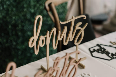 Custom Table Top Sign