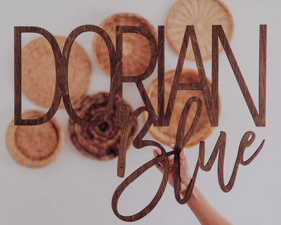 Mixed Fonts Custom Name Sign