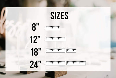 Custom Table Top Sign