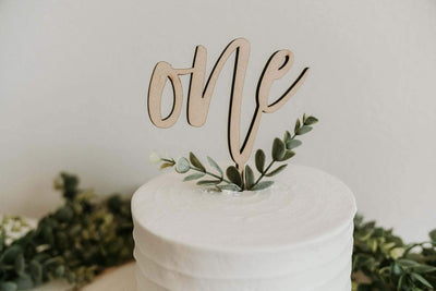 “One” Birthday Cake Topper