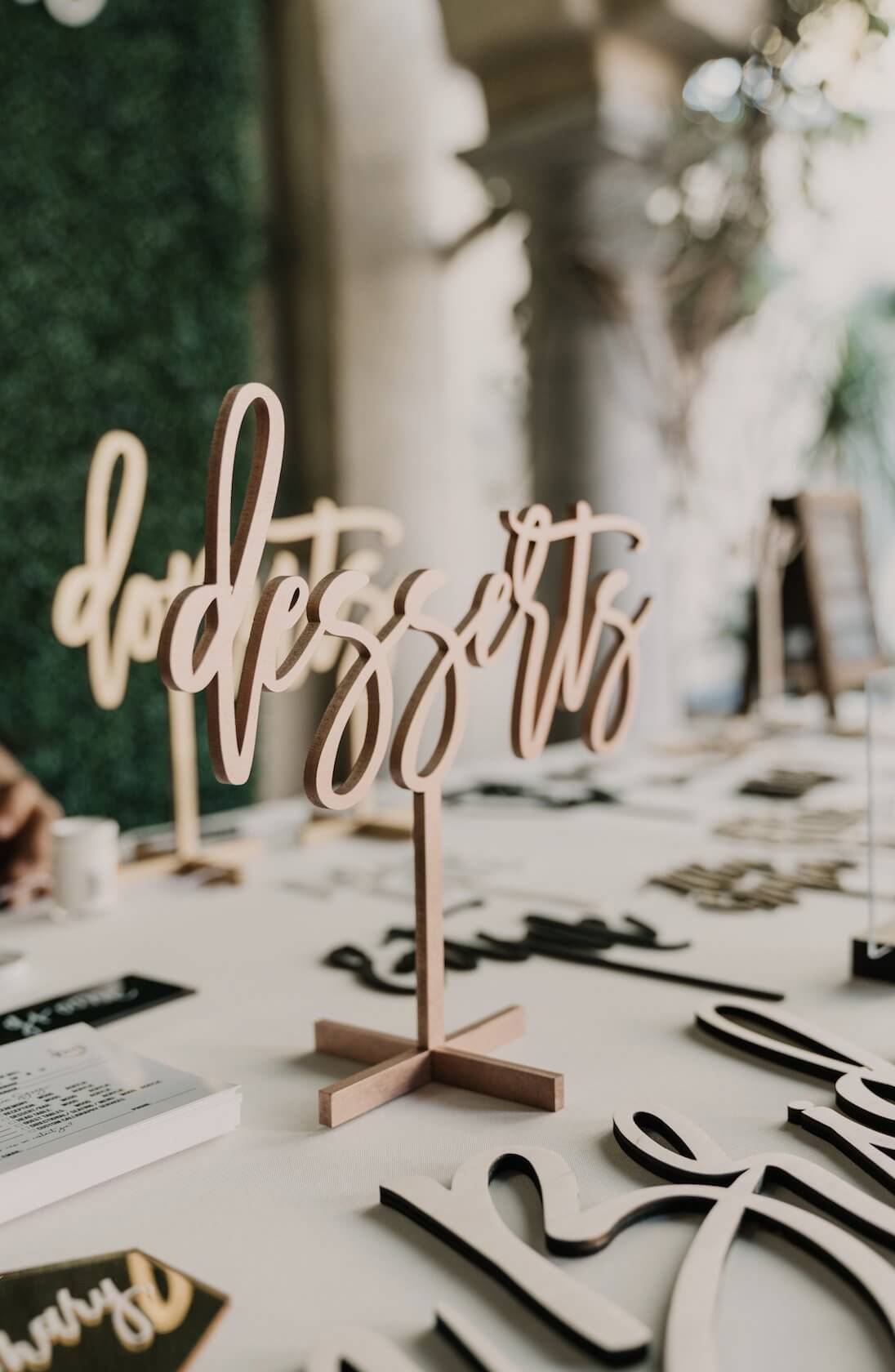 Custom Table Top Sign