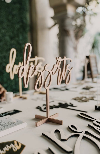 Custom Table Top Sign