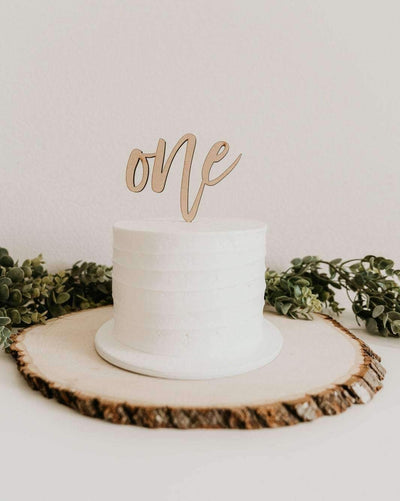 “One” Birthday Cake Topper