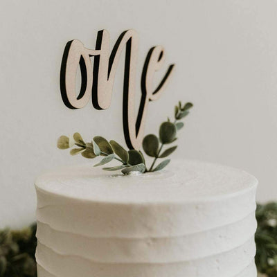 “One” Birthday Cake Topper
