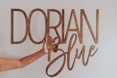 Mixed Fonts Custom Name Sign