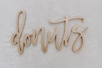 Donuts sign, Donuts wood sign, Donuts cutout for donut wall, donut wall decorations, donuts sign for wedding, donuts sign for party decor