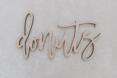 Donuts sign, Donuts wood sign, Donuts cutout for donut wall, donut wall decorations, donuts sign for wedding, donuts sign for party decor