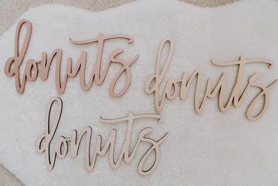 Donuts sign, Donuts wood sign, Donuts cutout for donut wall, donut wall decorations, donuts sign for wedding, donuts sign for party decor