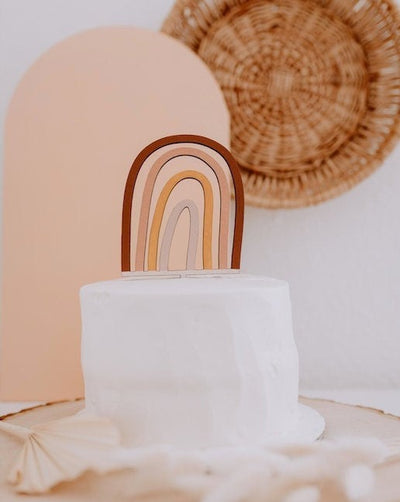 Boho Rainbow Cake Topper