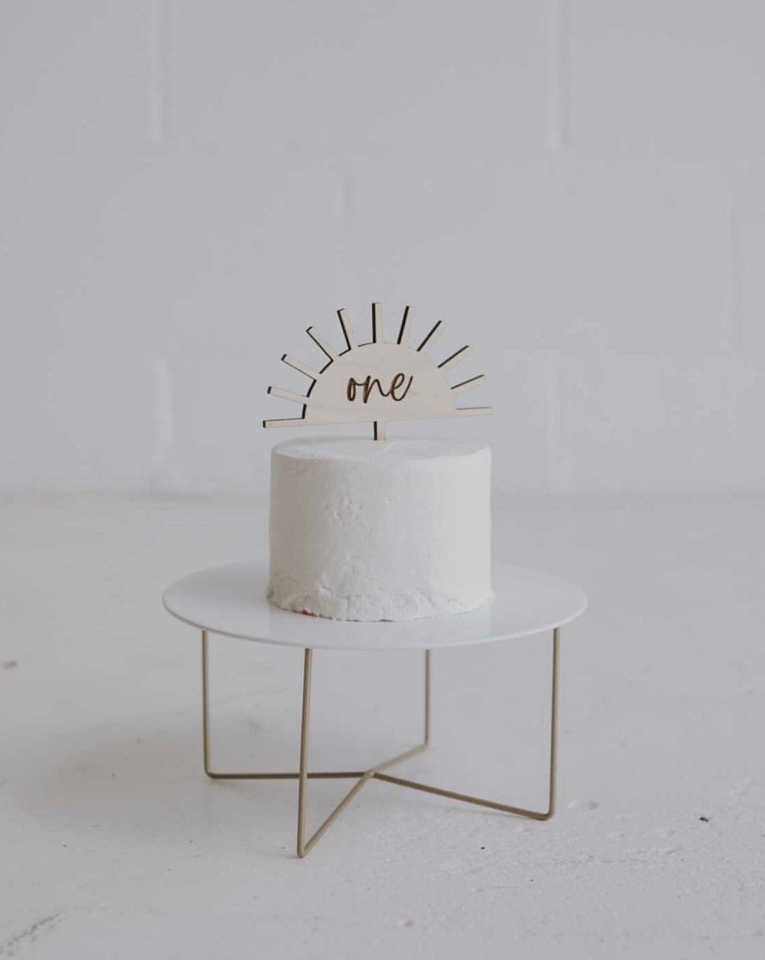 Personalized Sun Cake Topper - Engraved