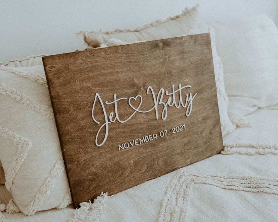 Wedding Date Sign, Wedding Signs, Welcome Wedding Sign, Wedding Signage, Wedding Decor, Wedding Ceremony Decor, Wooden Wedding Sign